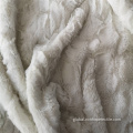 Pv Plush Fabric White Embossed Pv Plush Fleece Fabric Polyester Factory